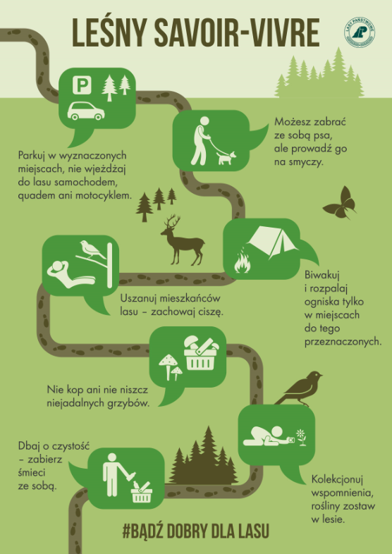 Infografika - leśny savoir-vivre